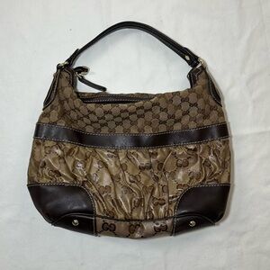 Vintage Gucci Hobo Shoulder Bag Y2K 90s
